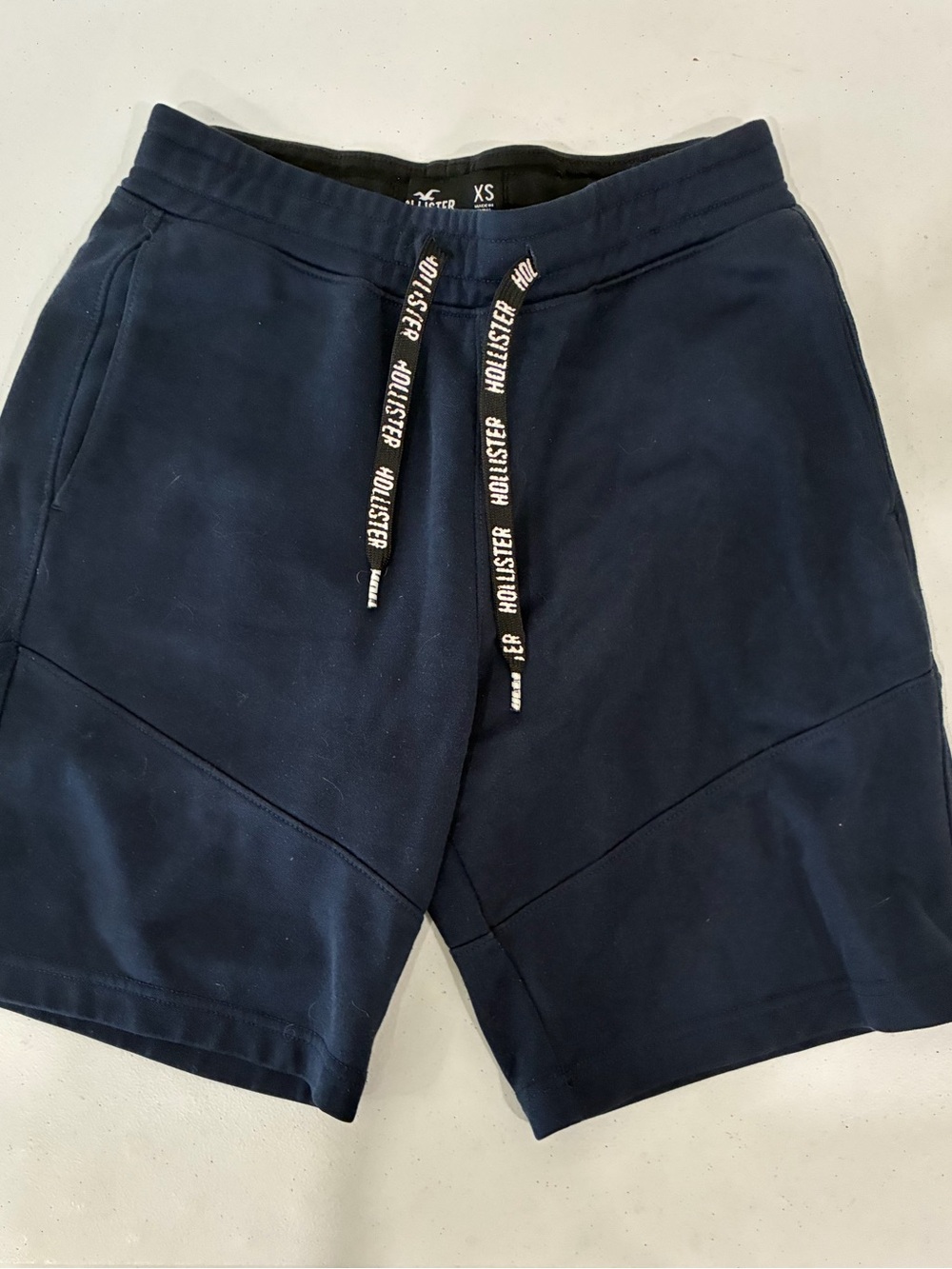 Hollister Boys Navy Drawstring Shorts